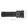 Rechargeable Flashlights Long Illuminating Distance 5 Level Adjustable DualSwitch USB