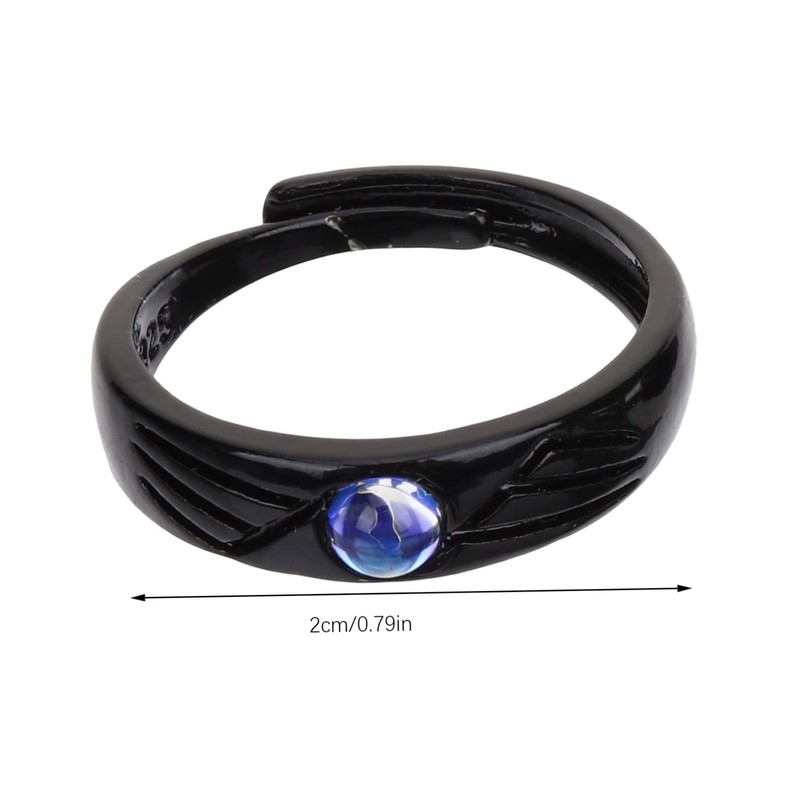 TEHAUX 3 Pairs Angel Pair Couples' Matching Jewelry Promise Rings