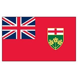 Online Stores, Inc. Ontario 3ftx5ft Printed Polyester Flag