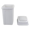 Eudokky 7 Liters Waste Bin, Swing Lid Trash Bin, Plastic