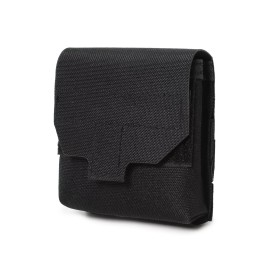 Unbranded Tactical MOLLE EDC Utility Waist Belt Pouch Small Tool Organizer Bag Coin Purse - Black, 3PACK