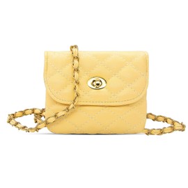 Long Keeper Leather Waist Bag - Women Mini Chain Crossbody Bag Small Purse Detachable Belt Bag Wallet Fanny Pack Coin Card Holder for Women Girls