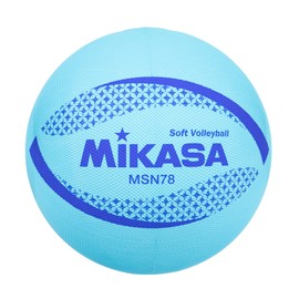 MIKASA MSN78-BL Color Soft Volleyball Circumference 30.7 inches (78 cm) Test Ball (Blue)