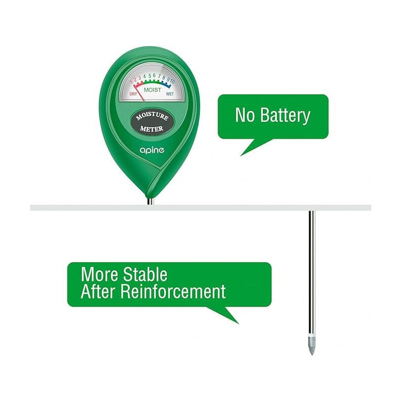 apine Soil Moisture Meter,Plants Moisture Meter,Plant Water Meter for Indoor/Outdoor