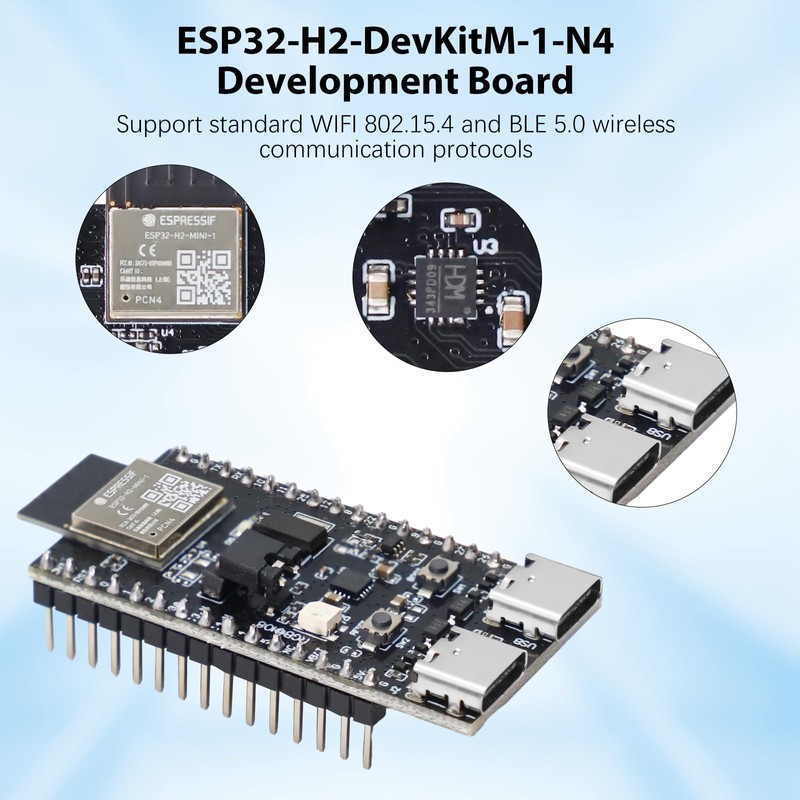 ESP32-H2 ESP32-H2-DevKitM-1-N4 Development Board AYWHP 2 Pieces IoT Development Board