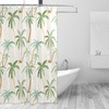 WELLDAY Shower Curtain Palm Trees on Beige Bathroom Decor Waterproof