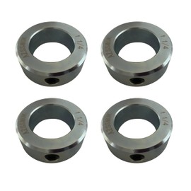 AZSSMUK Shaft Collars 1-1/4" Bore Solid Steel Style Zinc Plated Set Screw 4 Pieces