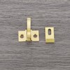 eMagTech Pack of 4 Pure Brass Bird Latches with Screws