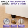 Filzada® 50x Gummipuffer/Anschlagpuffer 19x8mm- Gummifüße Schraubbar - Türstopper Gummi -