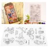 Transparent Stamp Rubber TPR Rectangle DIY Journal Rabbit Pattern Craft
