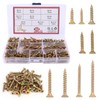 Screws Set, 360 Pieces Wood Screws, Self-Tapping Screws with Countersunk