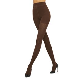 Wolford Merino Sheer Tights 100 Deniers For Women Luxurious Pantyhose Comfortable Warm for Everyday Wear Special Occasions, Umber Brown, Small