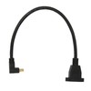 DP Female to Mini DP Male Cable Double Hole Lockable