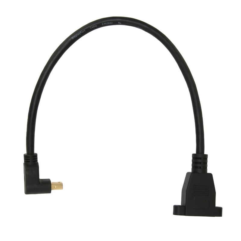 DP Female to Mini DP Male Cable Double Hole Lockable