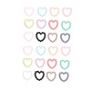 Healeved 3pcs Delicate Nail Art for Manicure Gradient Heart Design
