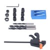 15Pcs Pocket Hole Jig 15° Aluminum Alloy Inclined Hole Drilling