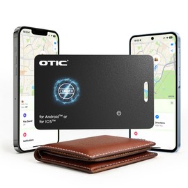 OTIC Slim Bluetooth Wallet Tracker, Tag for Apple Find My & Google Find Hub
