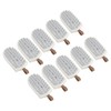 10PCS Silicone Massager Brush Exfoliation Dandruff Removal Ergonomic Hair Scalp