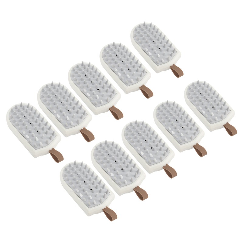 10PCS Silicone Massager Brush Exfoliation Dandruff Removal Ergonomic Hair Scalp