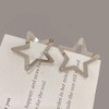 LTSVBO Silver Star Hair Clips 20 Pcs, Metal Non-Slip Snap