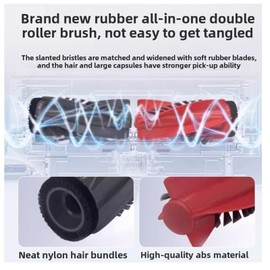 Jpbaisqic Replacement Parts Compatible with Roborock Qrevo Curv/Qrevo Edge Robot Vacuum Cleaner, Accessories Kit for Main Brush Side Brush HEPA Filter Mop Pad Dust Bag Parts Attachments