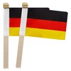 TSMD Germany Stick Flag German Small Mini Hand Held Flags,5x8