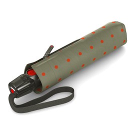 Knirps T.200 Duomatic Animal Pocket Umbrella – Automatic Open and Closing – Stormproof – Windproof – Animal Look, Kelly Sand