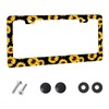 Sunflower License Plate Frame - Vibrant Yellow Floral Car Accessory