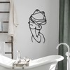 3 Pcs Metal Wall Art Minimalist Woman Line Decor, Lively,