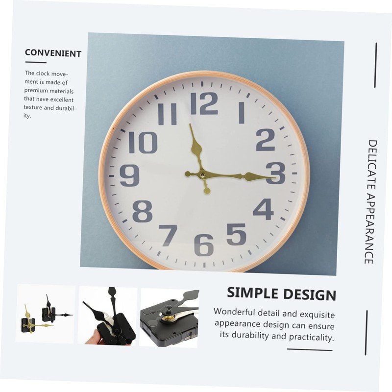 WOONEKY 2 Sets Silent DIY Clock Movement Mechanism Kit for