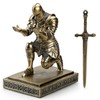 Amoysanli Medieval Armored Warrior Knight Pen Holder Desk Organizers and