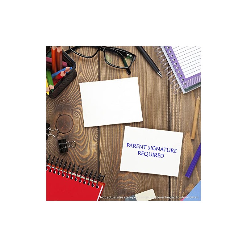 Acorn Sales - Large Parent Signature Required Rubber Stamp