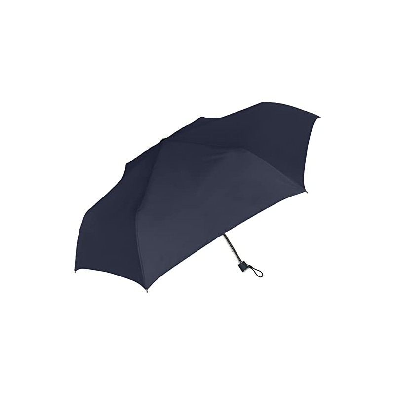 Nakatani 723-050 Natural Basic Folding Umbrella, Fast Shut, Navy, Solid