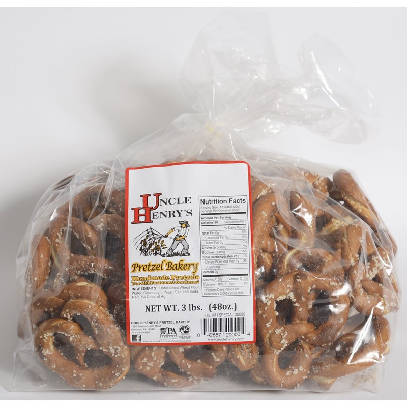 Uncle Henry's 3 lb. Bag Regular Pretzels