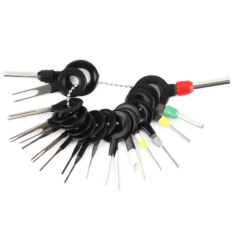 Auto Terminals Removal Tool Set, 18 Pieces Terminal Ejector Kit,