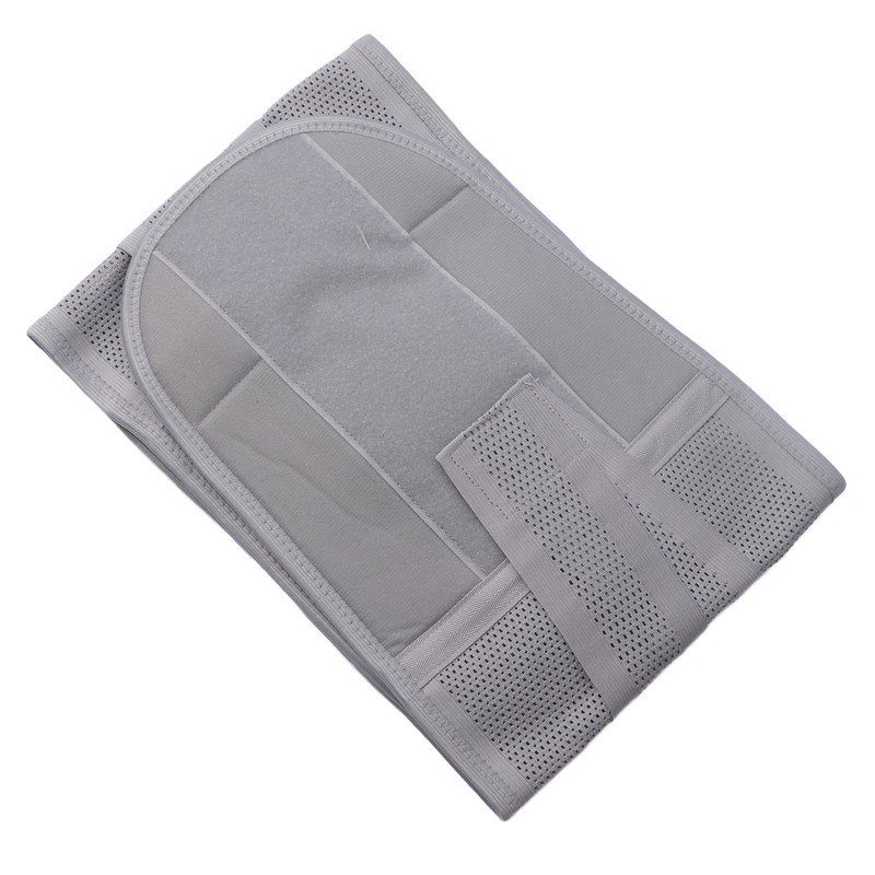 XL Back Brace Grey Breathable Removable Lumbar Support Back Brace