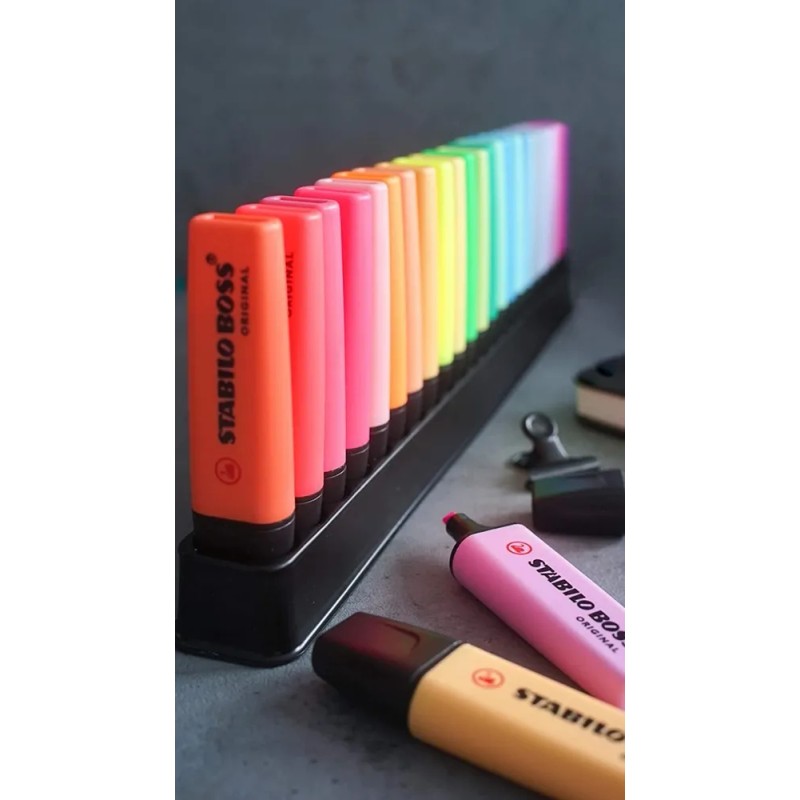 Destacadores Stabilo Boss 23 Colores + Base