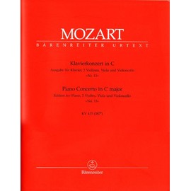 Mozart: Piano Concerto No. 13, K. 415/387b (version for piano and string quartet) (Set of Parts)