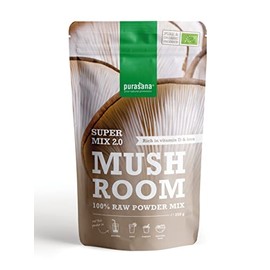 Purasana I 250 g Mushroom Raw Powder Mix I 100% Organic