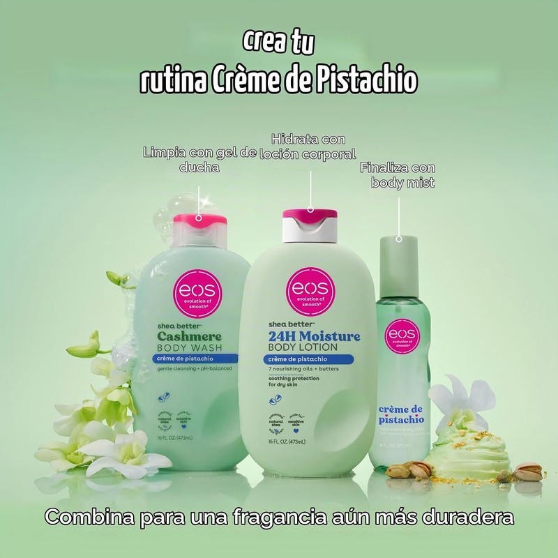 eos Essentials Bundle - Gel de baño, niebla corporal, loción