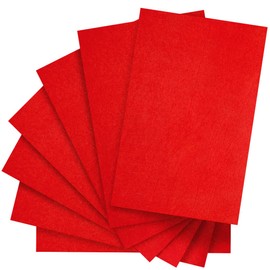 IOOLEEM Red Felt Sheets, 30pcs 7"x11.3"（Close to A4 Size - 18x28.5 cm Pre-Cut Felt Sheet for Crafts, Craft Felt Fabric Sheets, Sewing Felt Rectangle for Patchwork.