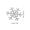 MAGICLULU Pack of 30 Snowflake Stickers Iron-On Clothes Glitter Snowflake