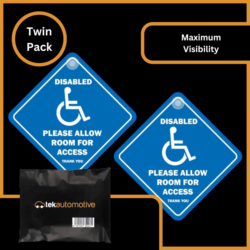 Tek Automotive Please Allow Room for Access Thank You Disabled