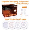 STAR-SPANGLED 4 Pack 3.1” Dimmable Push Tap Lights, Stick on