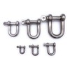 V4A Stainless Steel Shackle Diameter 8 mm Straight Short Shape