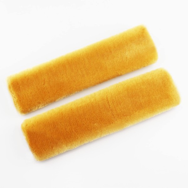 MIRKOO Plush Car Seat Belt Cover Pad, 2-Pack Soft Car