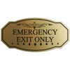 Signs ByLITA Victorian Emergency Exit Only Sign - Easy Installation