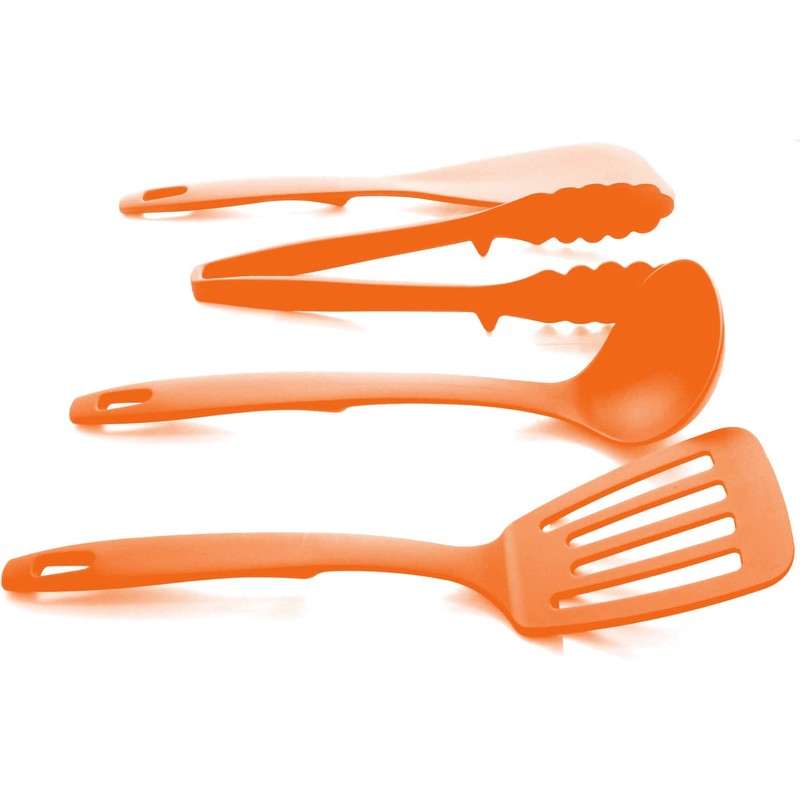 Nagao Tsubamesanjo Kitchen Tool Set of 4 Turner, Ladle, Tongs,