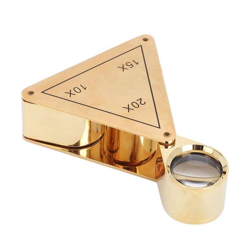 10X 15X 20X Folding Magnifying Glass Portable Pocket Magnifier for