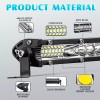 MAYELLO 4pcs 12" LED Work Light Bars Spot Flood Combo